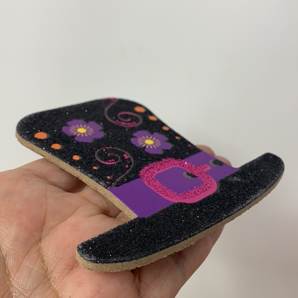 3.5” hat 🎩 Halloween ornament decoration glittery - Picture 8 of 14